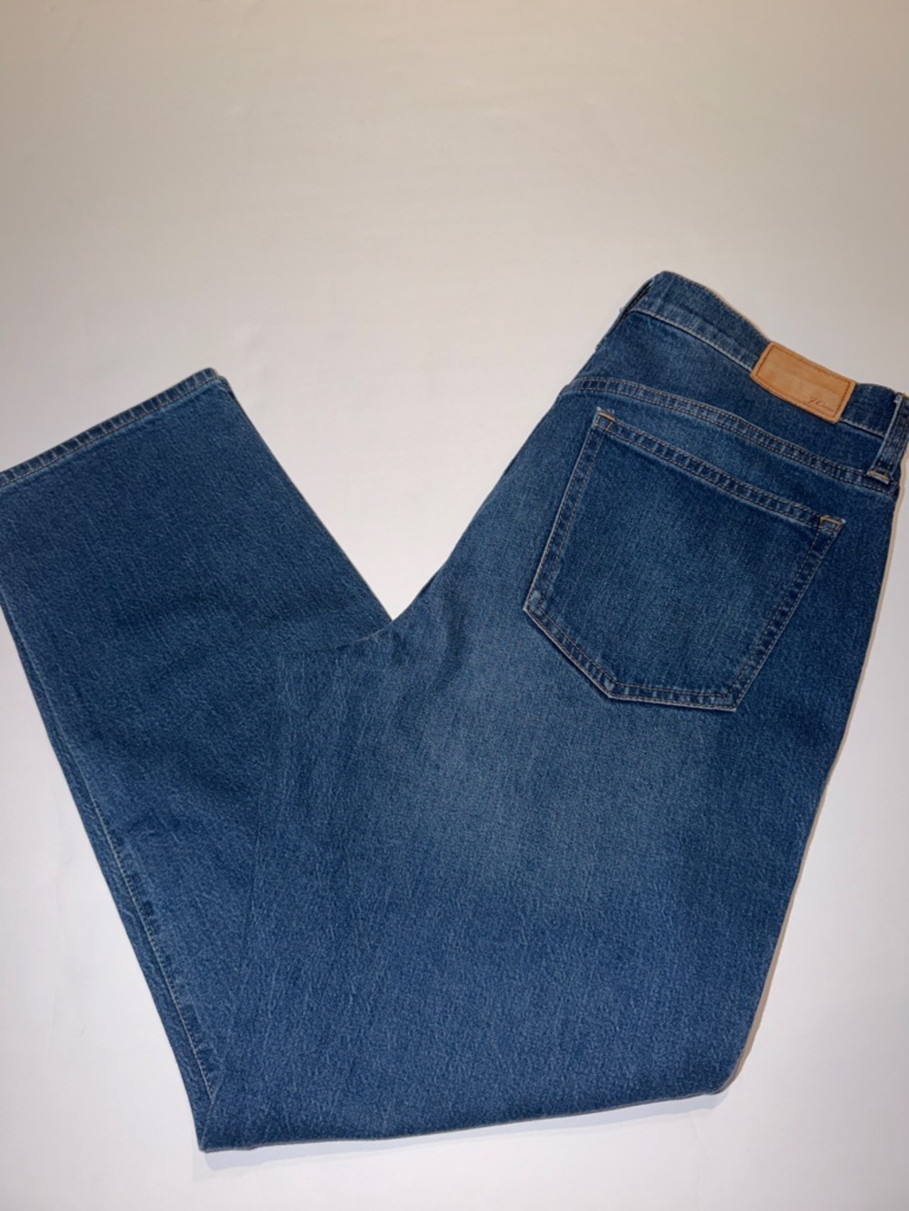 J. Crew Classic Straight Leg Jeans in Dark Blue